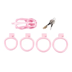 CockLock Cage de chasteté Netty XL 10 x 4cm Rose